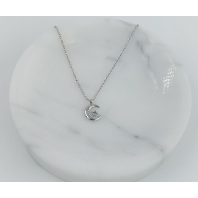 COLLAR ZO8473N150 PLATEADO Acero Inoxidable