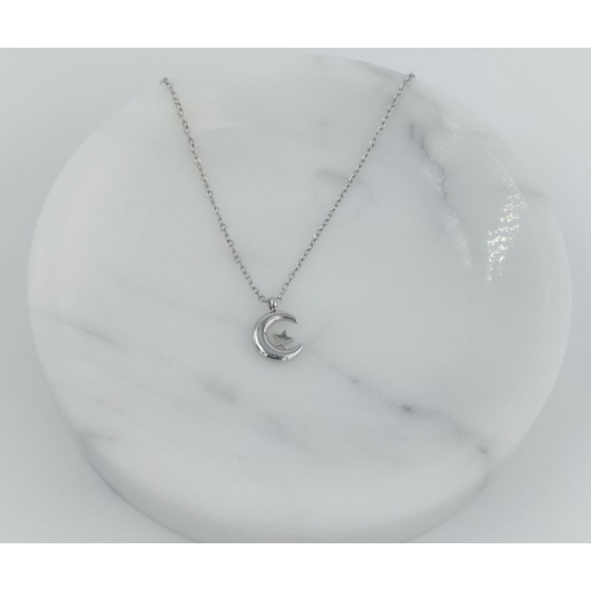 COLLAR ZO8473N150 PLATEADO Acero Inoxidable