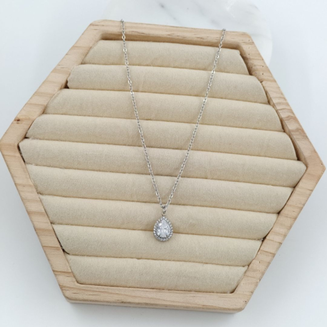 COLLAR ZO10798N250 PLATEADO Acero Inoxidable