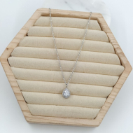 COLLAR ZO10798N250 PLATEADO Acero Inoxidable