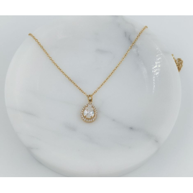 COLLAR ZO10798N250 DORADO Acero Inoxidable