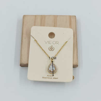 COLLAR ZO10798N250 DORADO Acero Inoxidable