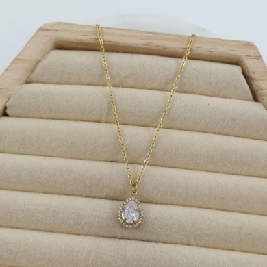 COLLAR ZO10798N250 DORADO Acero Inoxidable