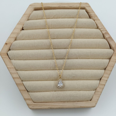 COLLAR ZO10798N250 DORADO Acero Inoxidable
