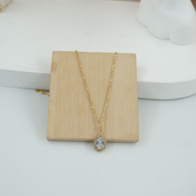 COLLAR ZO10798N250 DORADO Acero Inoxidable