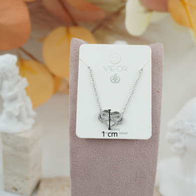 COLLAR ZO11780N PLATEADO Acero Inoxidable