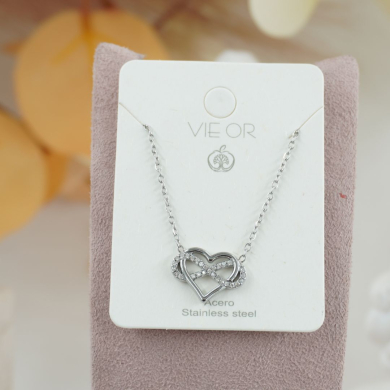 COLLAR ZO11780N PLATEADO Acero Inoxidable