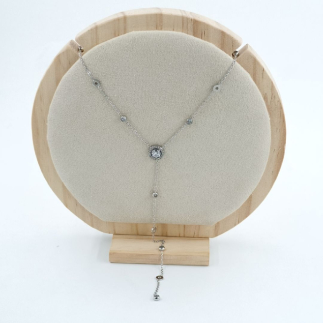 COLLAR ZO11636N PLATEADO Acero Inoxidable