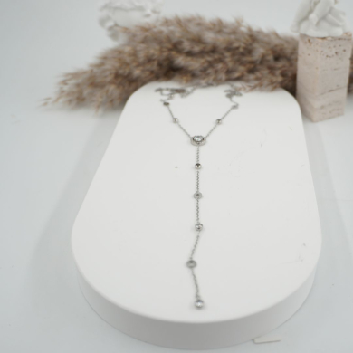 COLLAR ZO11636N PLATEADO Acero Inoxidable