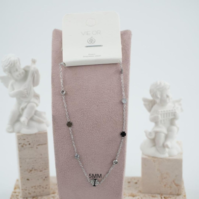 COLLAR ZO11657N PLATEADO Acero Inoxidable