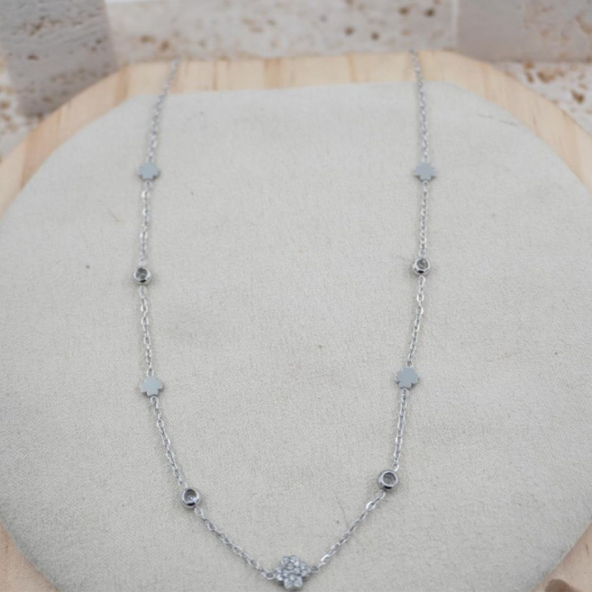 COLLAR ZO11657N PLATEADO Acero Inoxidable