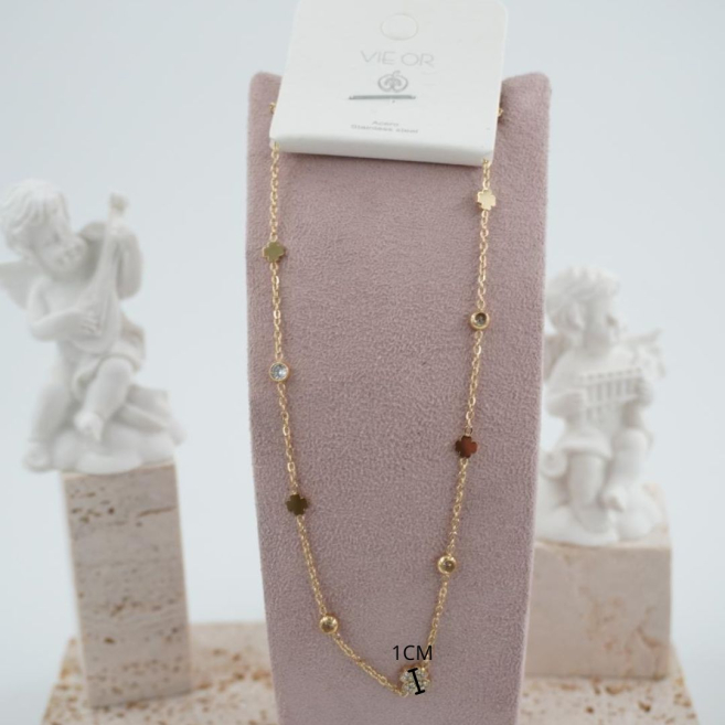 COLLAR ZO11657N DORADO Acero Inoxidable