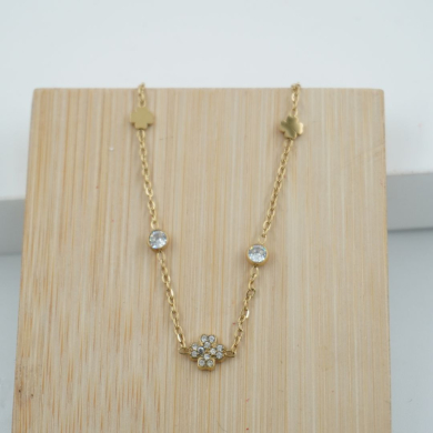 COLLAR ZO11657N DORADO Acero Inoxidable