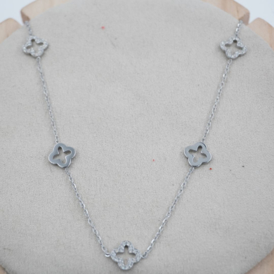 COLLAR ZO12109N PLATEADO Acero Inoxidable