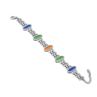 PULSERA ZO13485B PLATEADO+MULTICOLOR Acero Inoxidable 2B52
