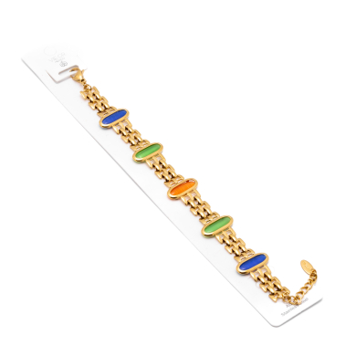 PULSERA ZO13485B DORADO+MULTICOLOR Acero Inoxidable 2B52