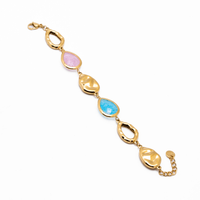 PULSERA ZO15289B DORADO+MULTICOLOR Acero Inoxidable 2B38