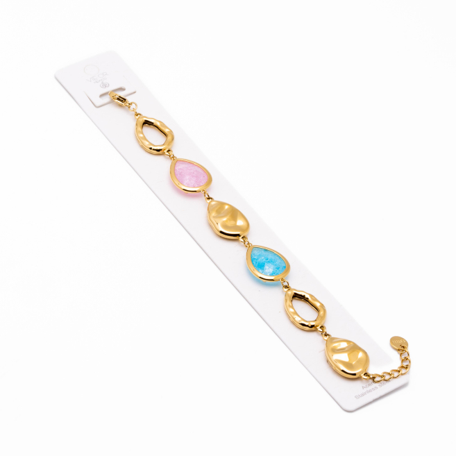 PULSERA ZO15289B DORADO+MULTICOLOR Acero Inoxidable 2B38