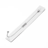 PULSERA ZO14968B PLATEADO+BLANCO Acero Inoxidable 2B35