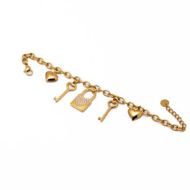 PULSERA ZO13875B DORADO Acero Inoxidable 2B34