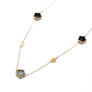 COLLAR ZO14520N/12MM/90+5CM DORADO+GRIS Acero Inoxidable E57