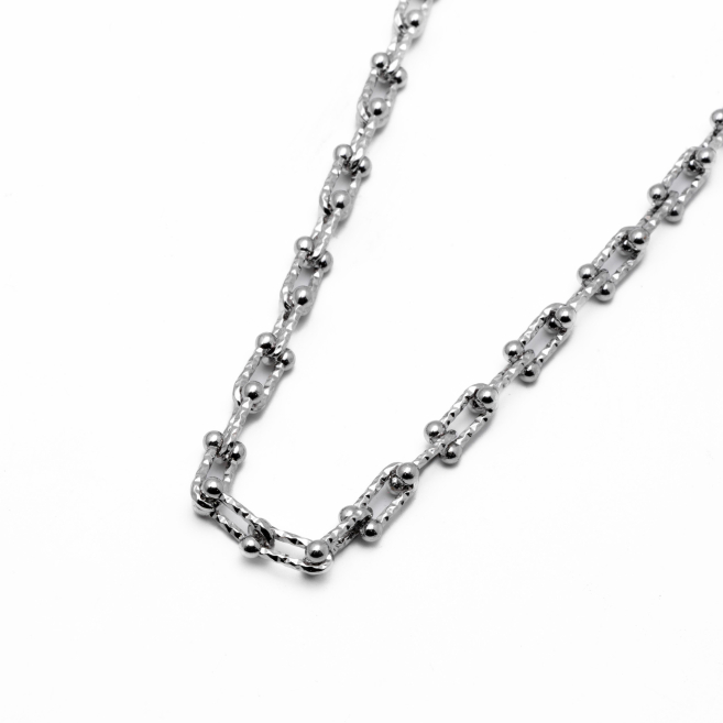 COLLAR ZO15383N PLATEADO Acero Inoxidable 2D57