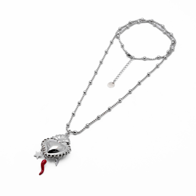 COLLAR ZO14564N PLATEADO Acero Inoxidable 2D310