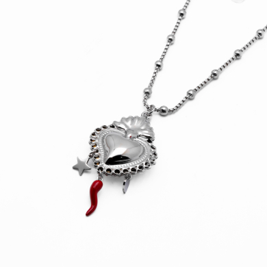 COLLAR ZO14564N PLATEADO Acero Inoxidable 2D310