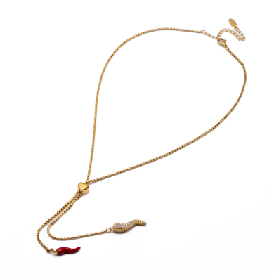 COLLAR ZO13401N DORADO Acero Inoxidable E34