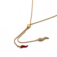 COLLAR ZO13401N DORADO Acero Inoxidable E34