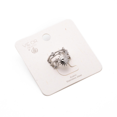 ANILLO Y00703 PLATEADO Acero Inoxidable A44