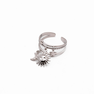 ANILLO Y00703 PLATEADO Acero Inoxidable A44