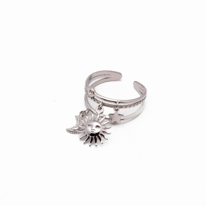 ANILLO Y00703 PLATEADO Acero Inoxidable A44
