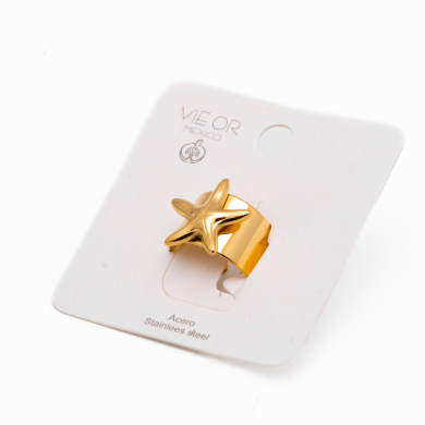 ANILLO Y00723 DORADO Acero Inoxidable A35