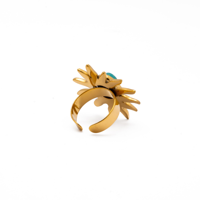ANILLO Y00736 AZUL Acero Inoxidable