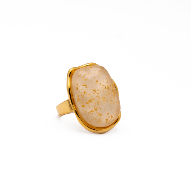 ANILLO Y00734 BEIG Acero Inoxidable 2A26