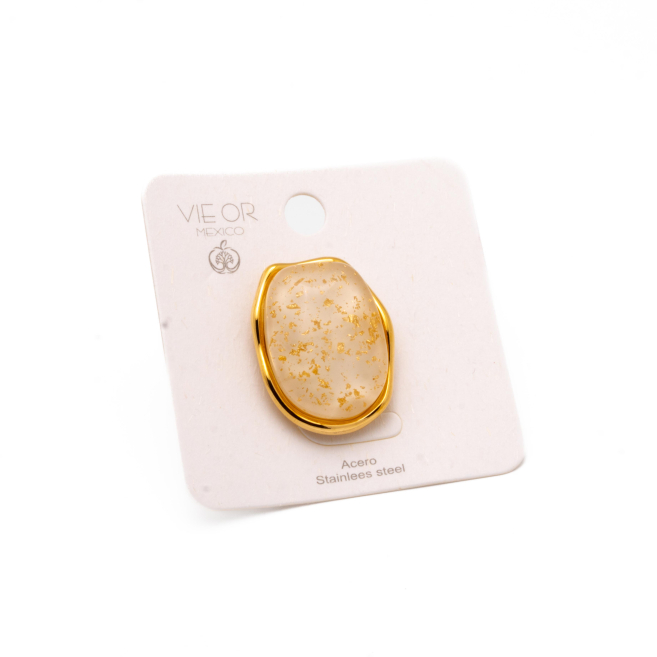 ANILLO Y00734 BEIG Acero Inoxidable 2A26