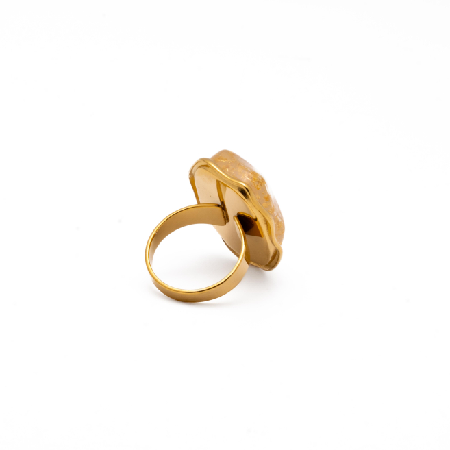 ANILLO Y00734 BEIG Acero Inoxidable 2A26