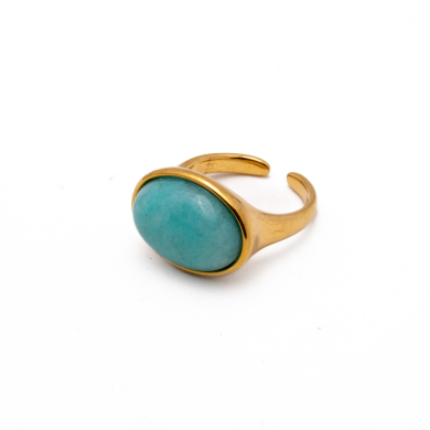 ANILLO Y00566 AZUL Acero Inoxidable