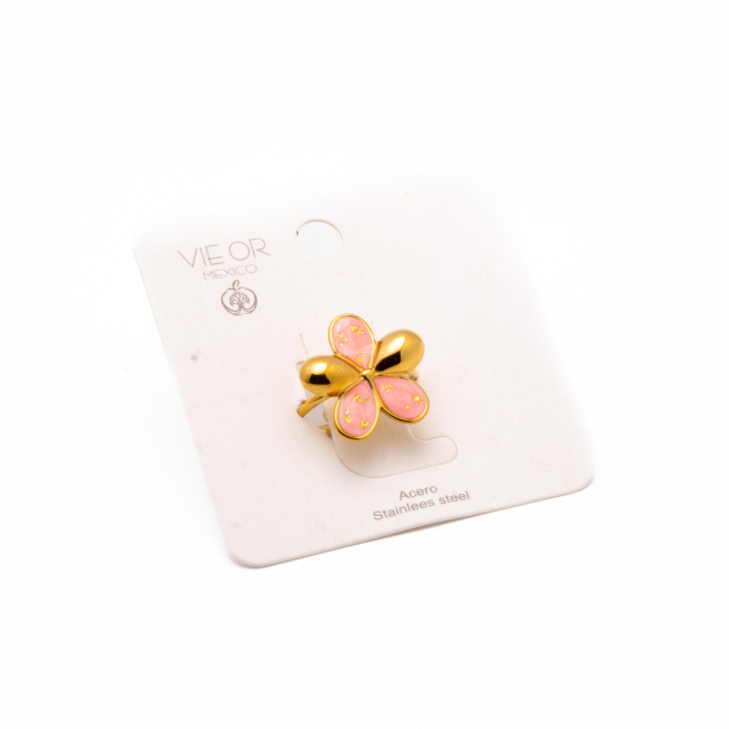 ANILLO Y00756 ROSA Acero Inoxidable 2A45