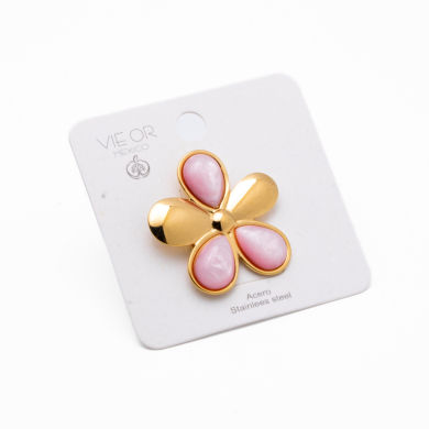 ANILLO Y00569 ROSA Acero Inoxidable 2A45