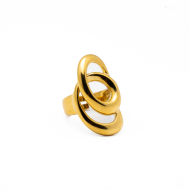 ANILLO Y00775 DORADO Acero Inoxidable 2A58