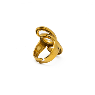 ANILLO Y00775 DORADO Acero Inoxidable 2A58