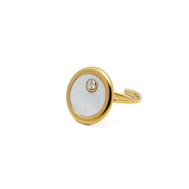ANILLO Y00741 DORADO Acero Inoxidable 2A25