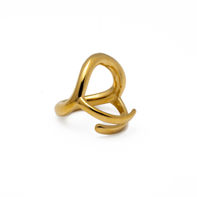 ANILLO Y00759 DORADO Acero Inoxidable A51