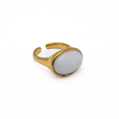 ANILLO Y00566 BLANCO Acero Inoxidable A27