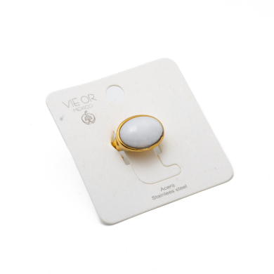 ANILLO Y00566 BLANCO Acero Inoxidable A27