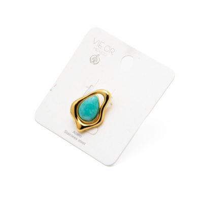 ANILLO Y00637 AZUL Acero Inoxidable A27