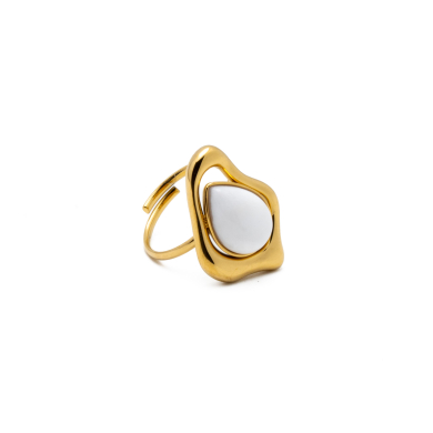 ANILLO Y00637 BLANCO Acero Inoxidable A27
