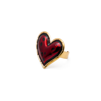 ANILLO Y00648 ROJO Acero Inoxidable 2A26